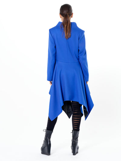 Transitional Tailored Coat In Royal Blue