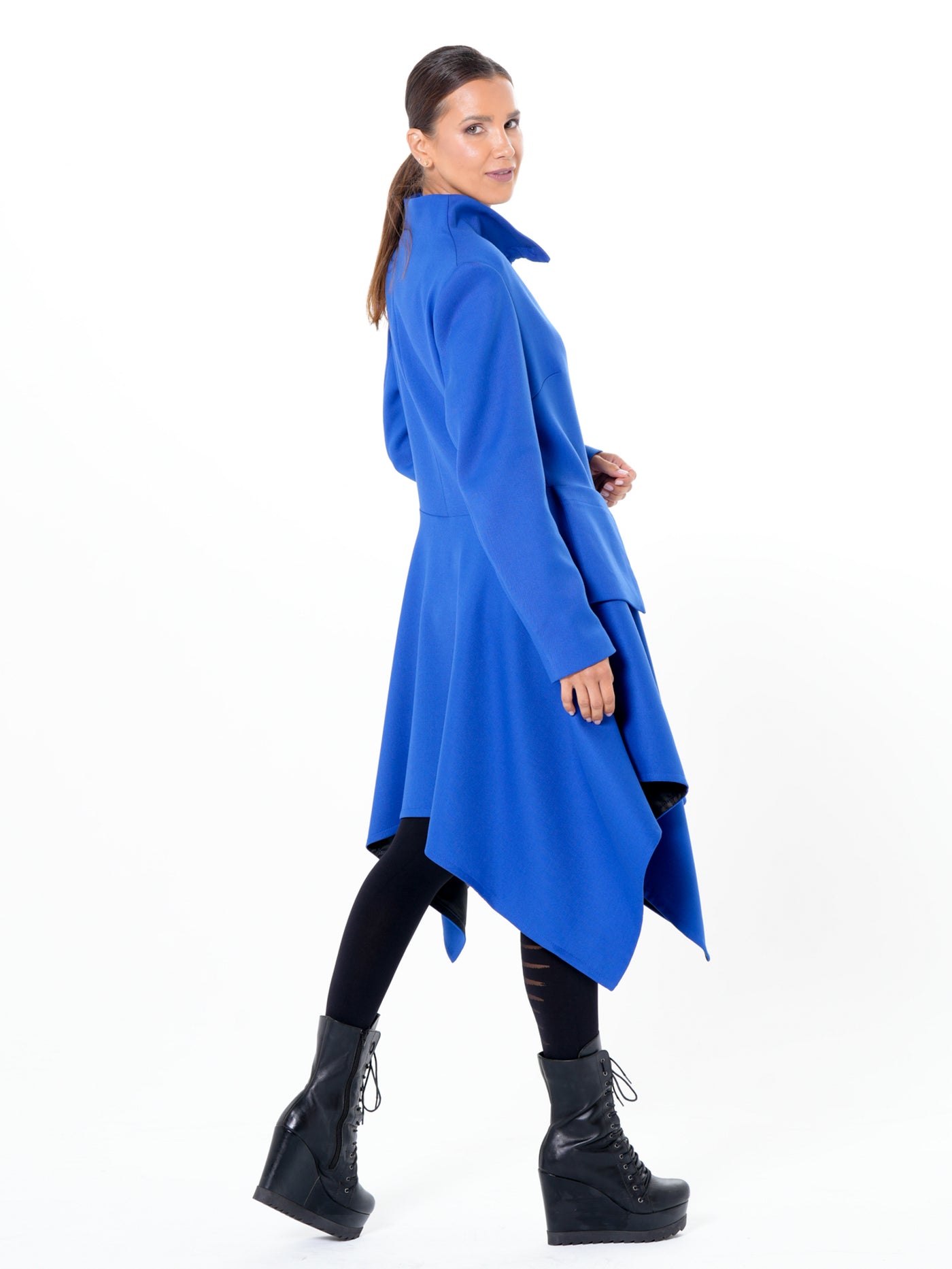 Transitional Tailored Coat In Royal Blue
