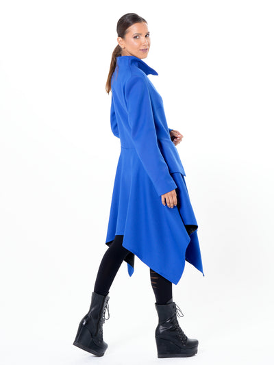 Transitional Tailored Coat In Royal Blue