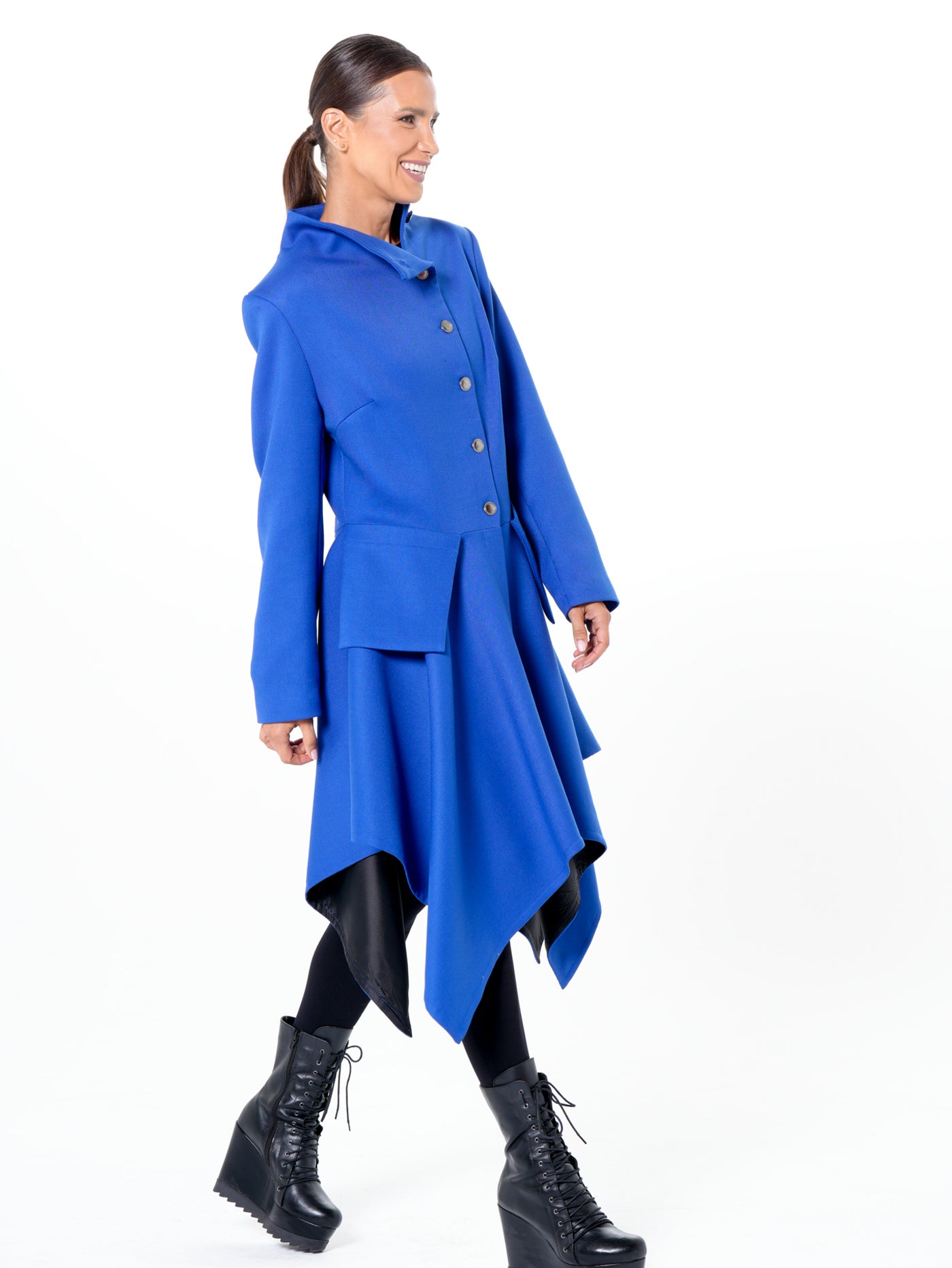 Transitional Tailored Coat In Royal Blue