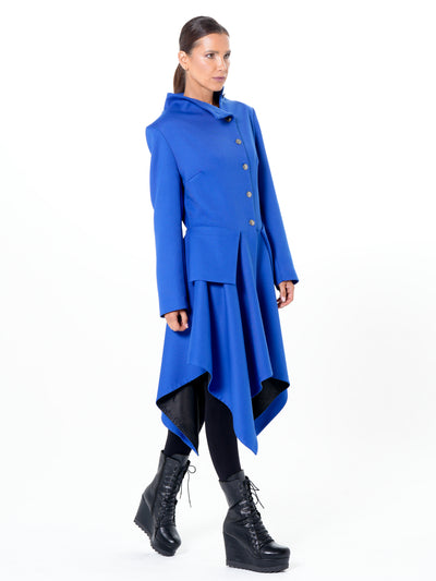 Transitional Tailored Coat In Royal Blue