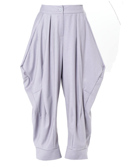 Relaxed Pants with Draped Silhouette