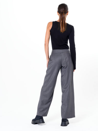 Classic Straight Pants In Gray
