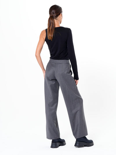 Classic Straight Pants In Gray