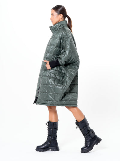 Oversized Balloon Coat with Voluminous Silhouette