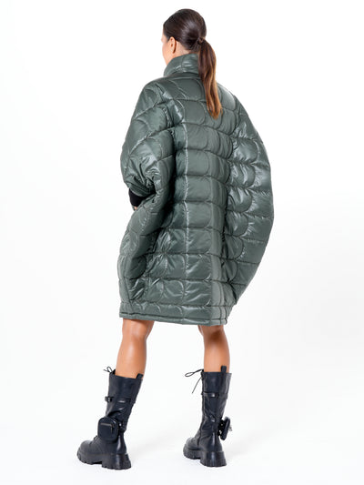 Oversized Balloon Coat with Voluminous Silhouette