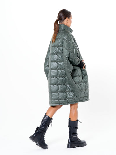 Oversized Balloon Coat with Voluminous Silhouette
