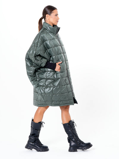 Oversized Balloon Coat with Voluminous Silhouette