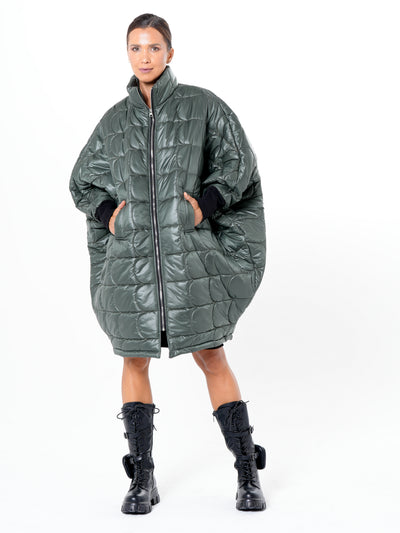 Oversized Balloon Coat with Voluminous Silhouette
