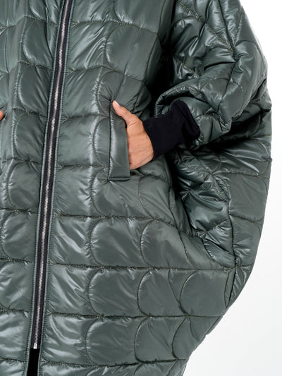 Oversized Balloon Coat with Voluminous Silhouette