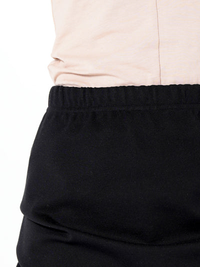 Midi Asymmetrical Skirt In Black