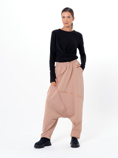 Relaxed Drop-Crotch Pants