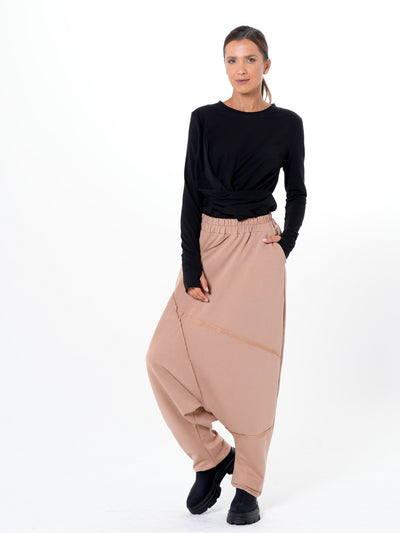 Relaxed Drop-Crotch Pants