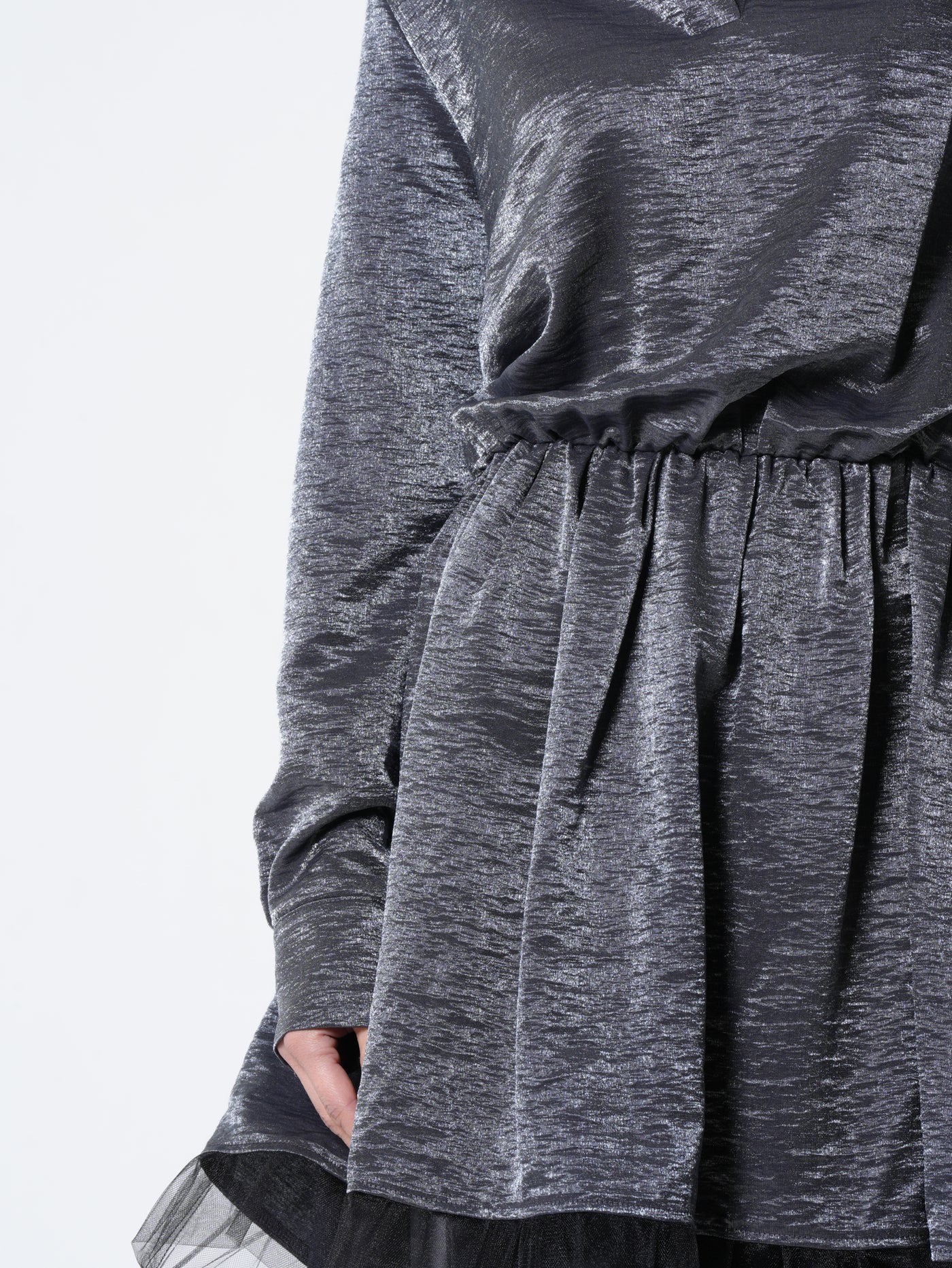 Shiny Metallic Layered Tunic