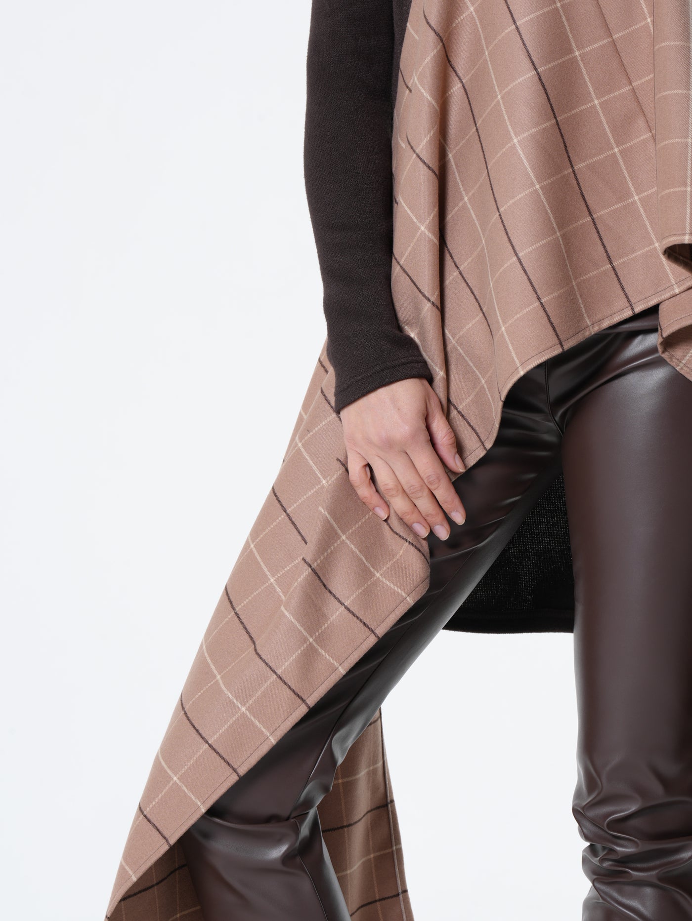 Long Asymmetrical Turtleneck Tunic