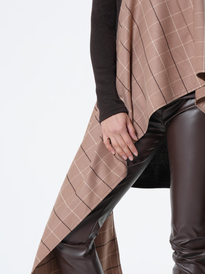 Long Asymmetrical Turtleneck Tunic