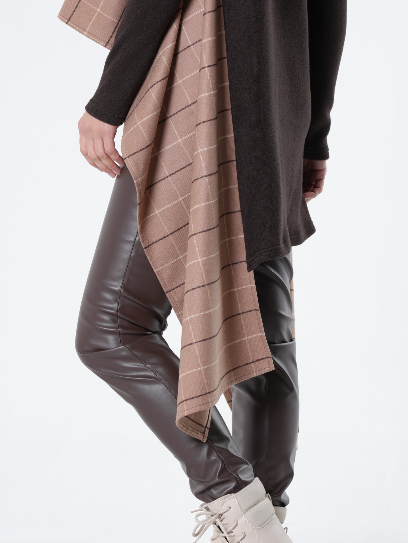 Long Asymmetrical Turtleneck Tunic