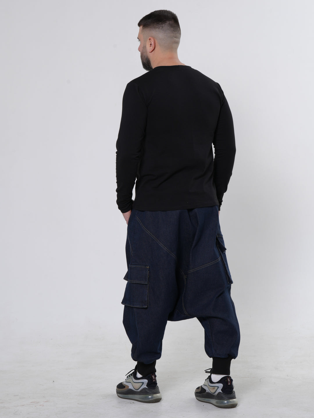 Men's Drop Crotch Denim Pants – Metamorphoza