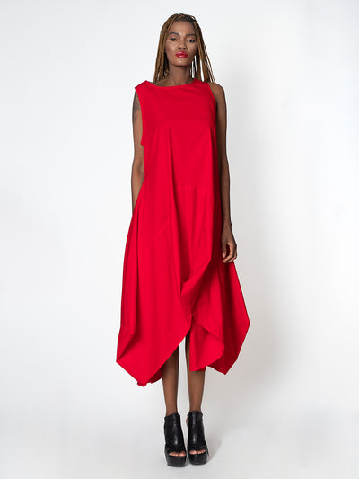 Asymmetric Sleeveless Dress