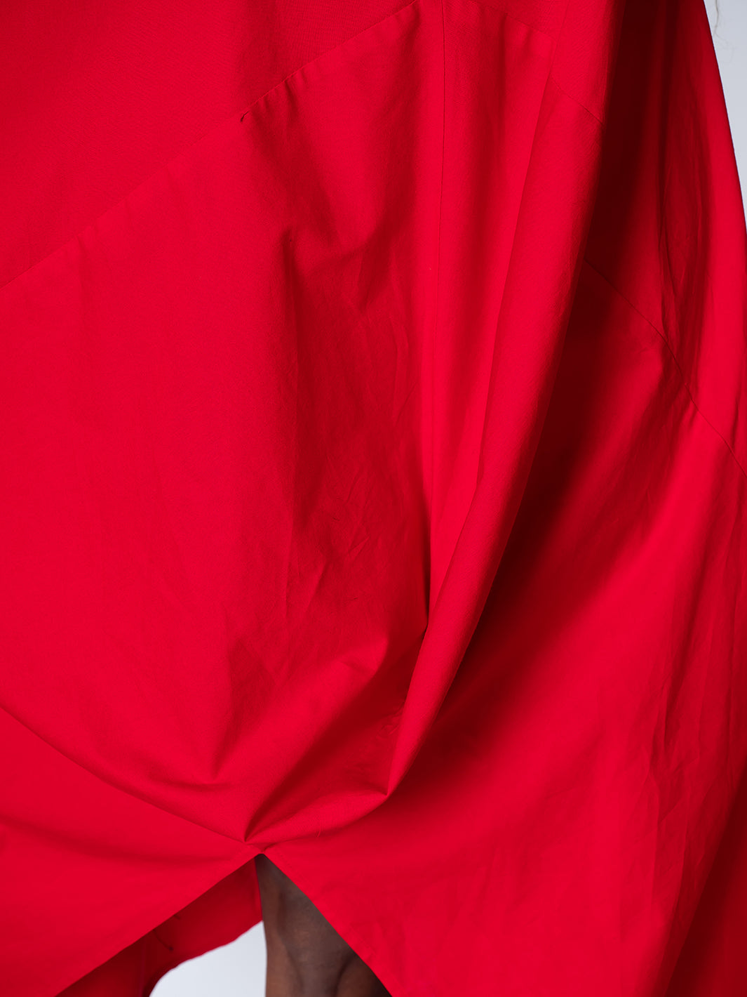 Asymmetric Sleeveless Red Dress
