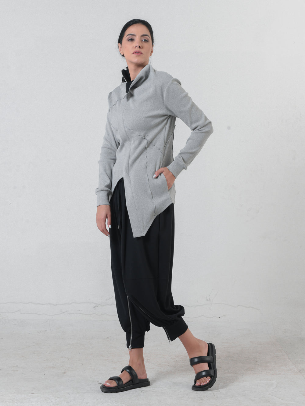 Casual Asymmetric Cardigan