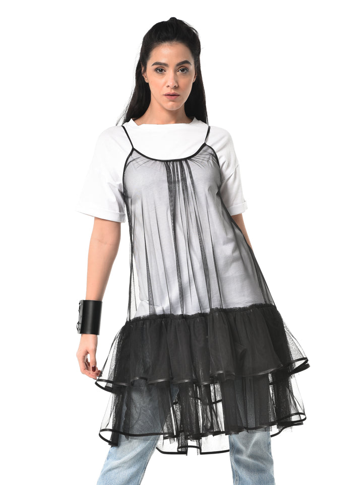 Transparent Sleeveless Tulle Tunic – Metamorphoza
