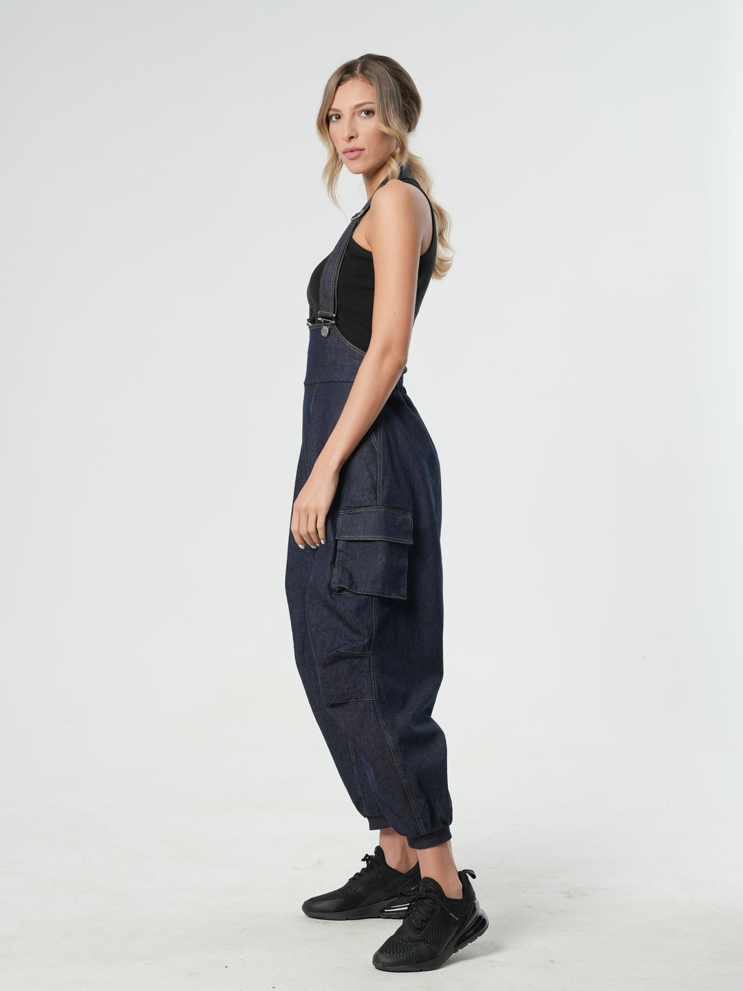 Oversize Dark Denim Jumpsuit – Metamorphoza