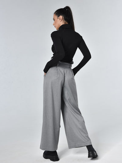 High Waisted Belted Pants