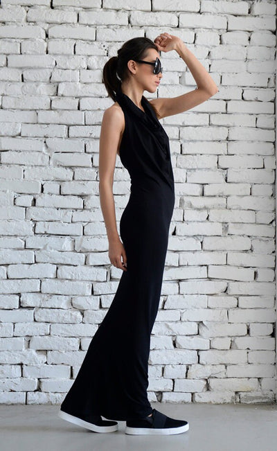 Black Backless Elegant Dress