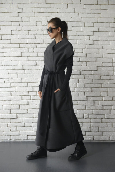 Grey Winter Cashmere Coat