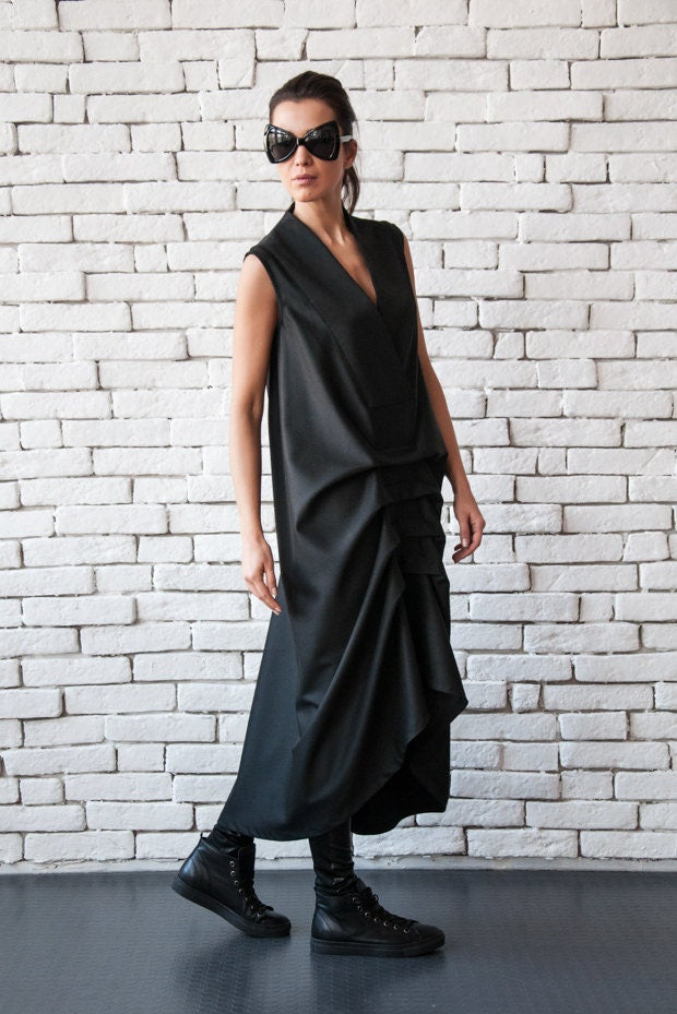 Asymmetric Black Dress