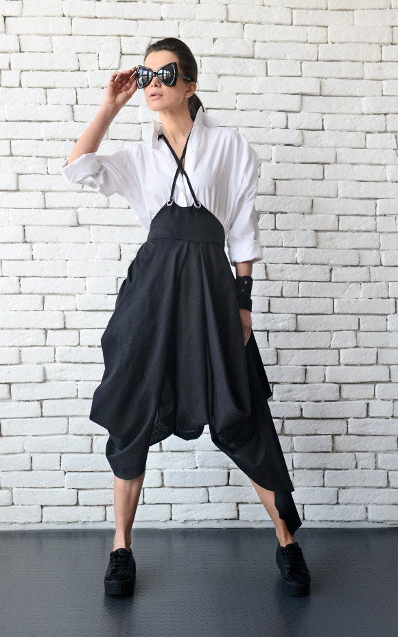 Asymmetric Linen Skirt