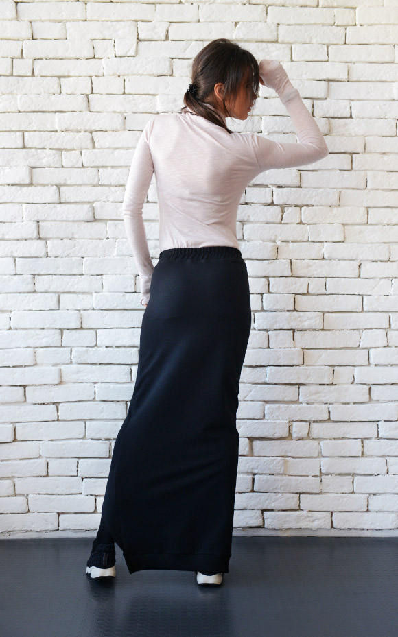 Avant garde black skirt