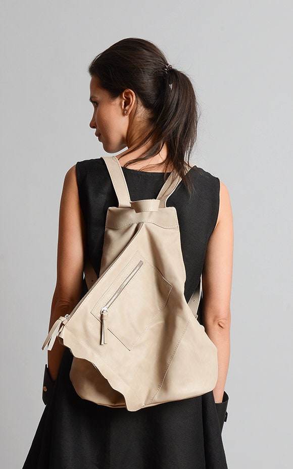Beige Extravagant Backpack