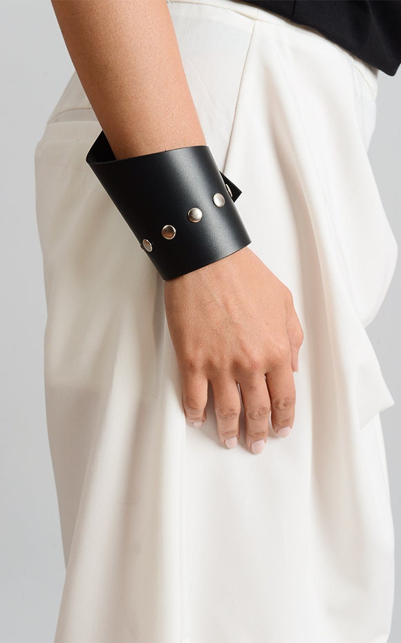 Asymmetric Leather Bracelet