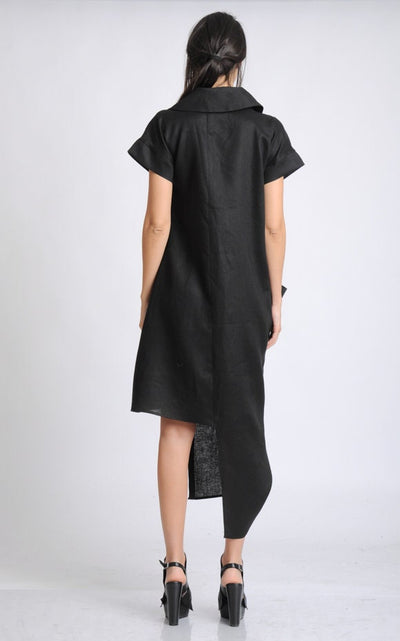 Black Linen Dress