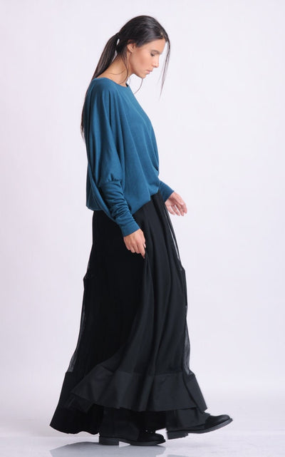 Black Pleated Skirt