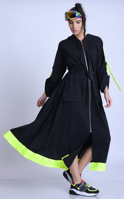 Plus Size Neon Accent Dress
