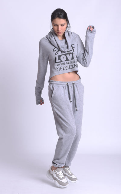 Crop Top and Sweatpants Set