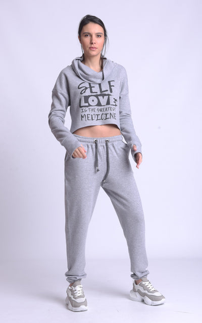 Crop Top and Sweatpants Set