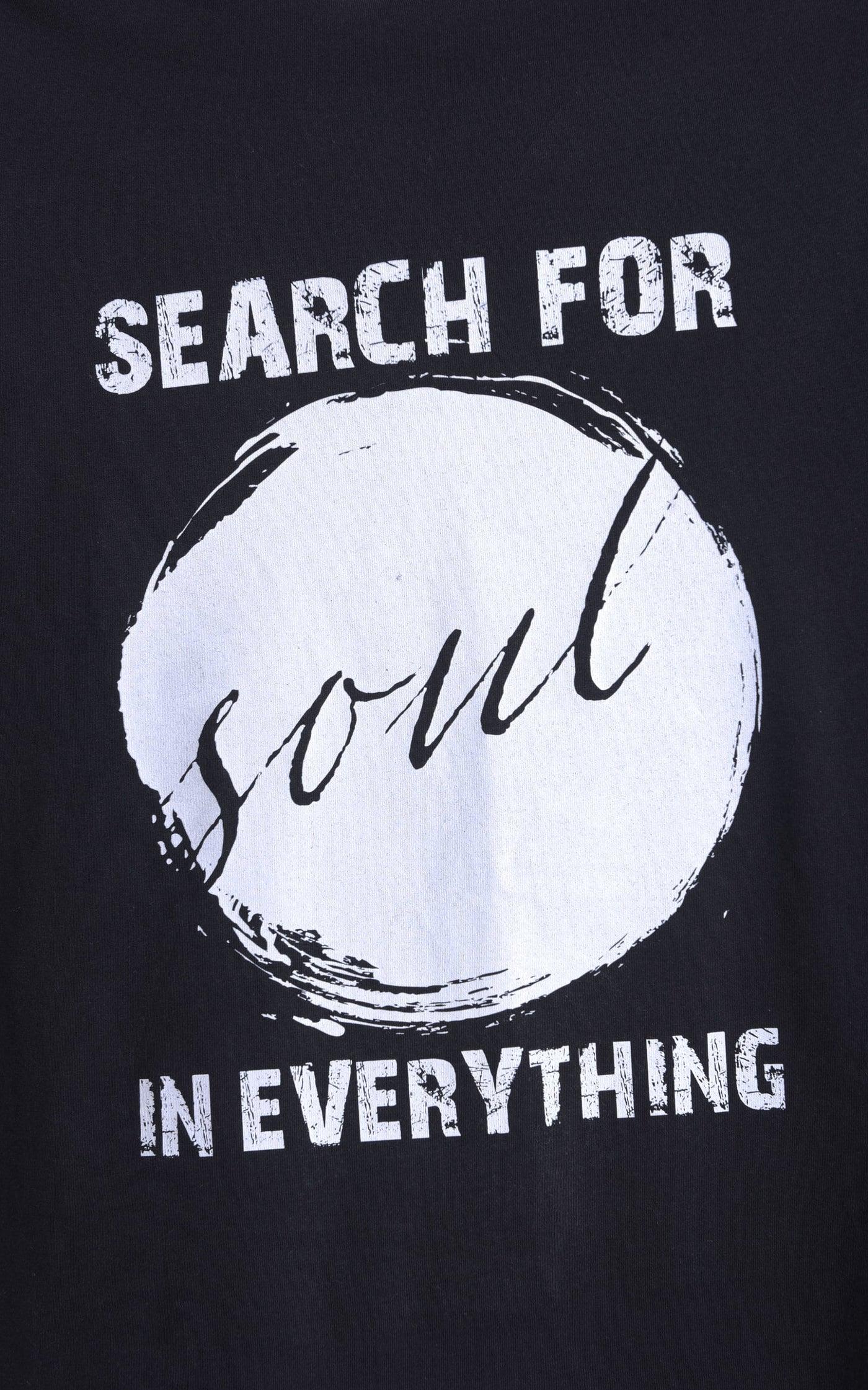 Black Inspirational Slogan T-shirt
