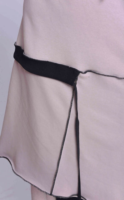 Asymmetric Loose Naked Shoulder Tunic Dress