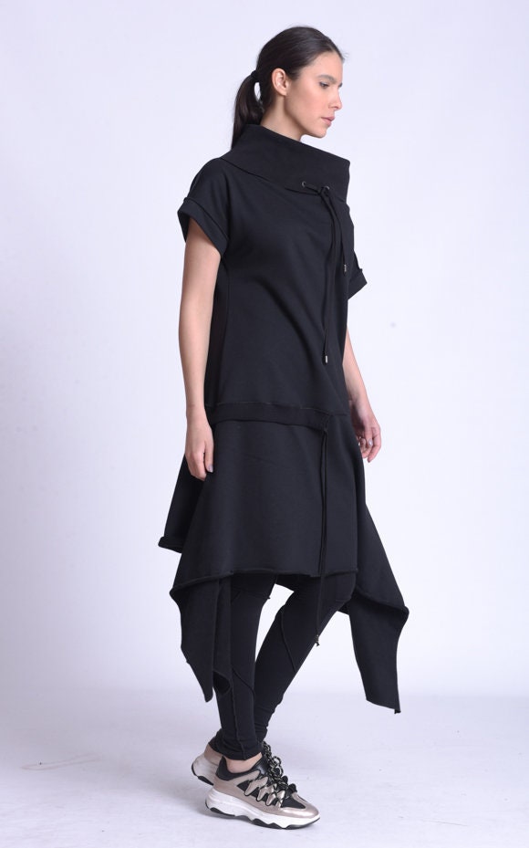 Cold Shoulder Oversize Casual Tunic