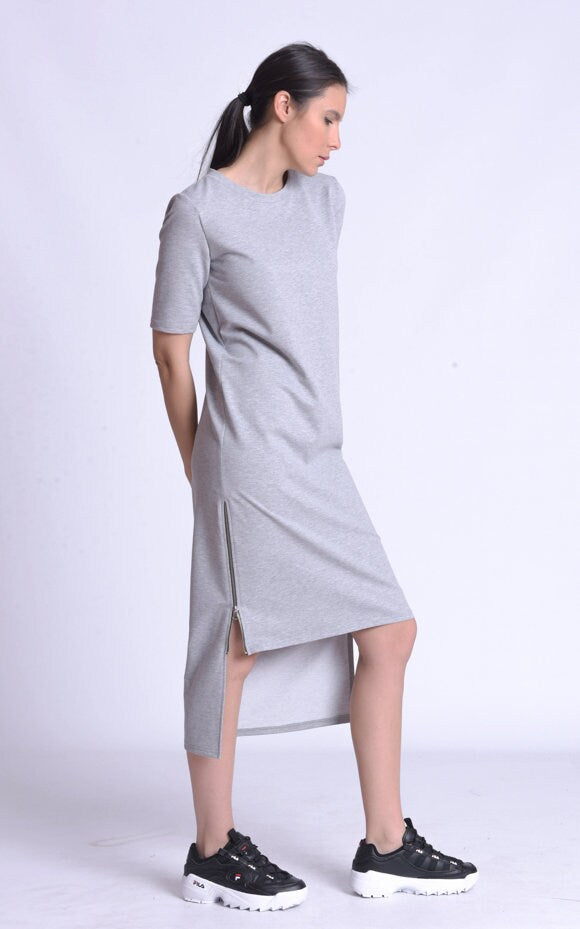 Straight Casual Asymmetric Dress