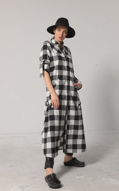 Plus Size Checked Shirt