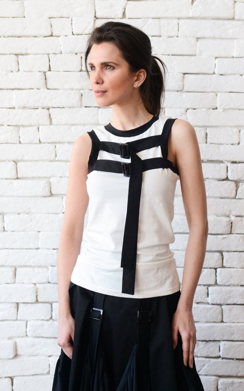 Extravagant Top with Belts