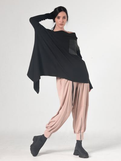 Asymmetric Knitted Tunic