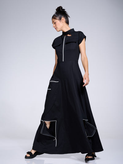Black Dress with Pockets