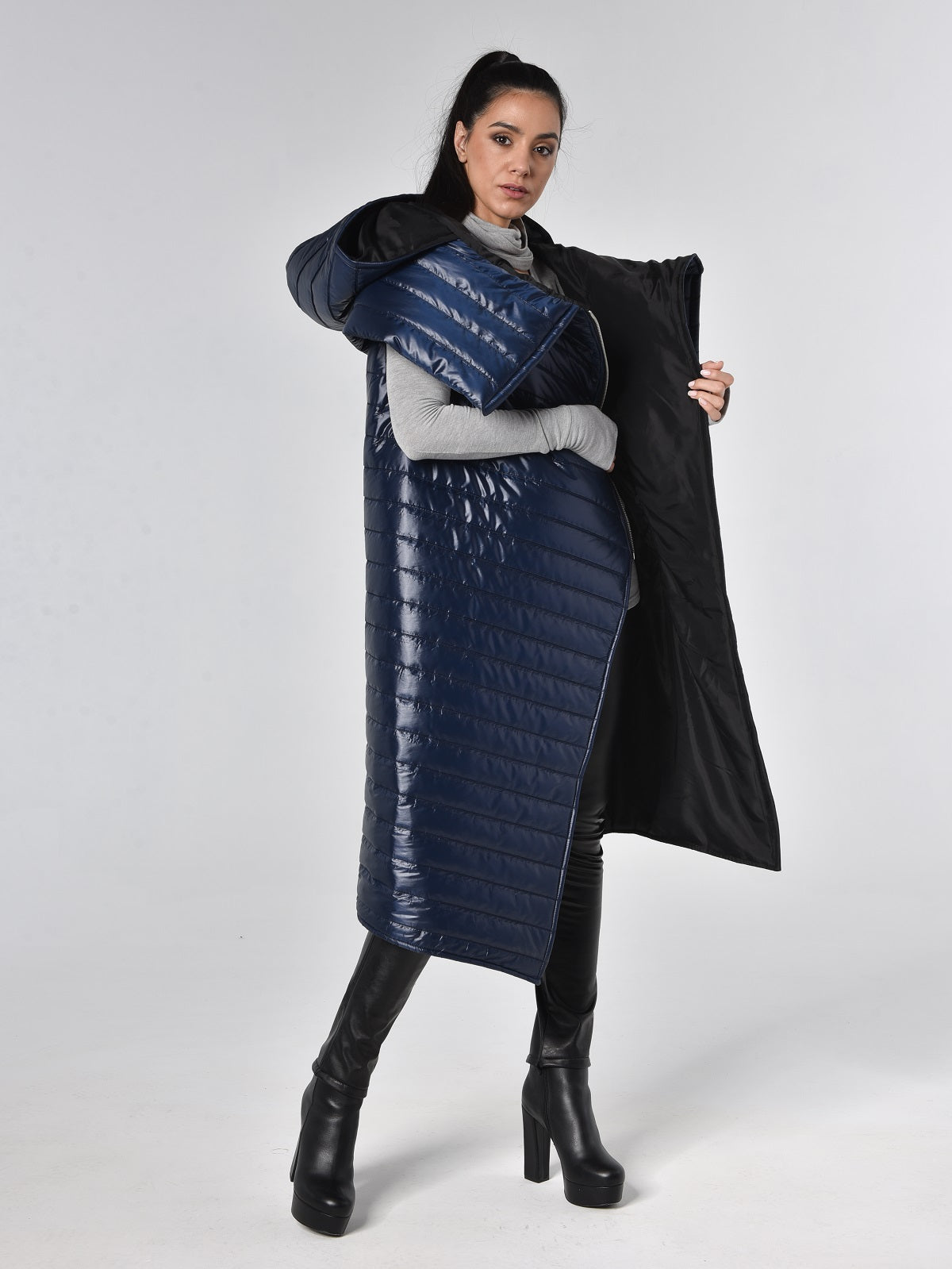 Deep Plum Pacific Puffer Vest main image 1