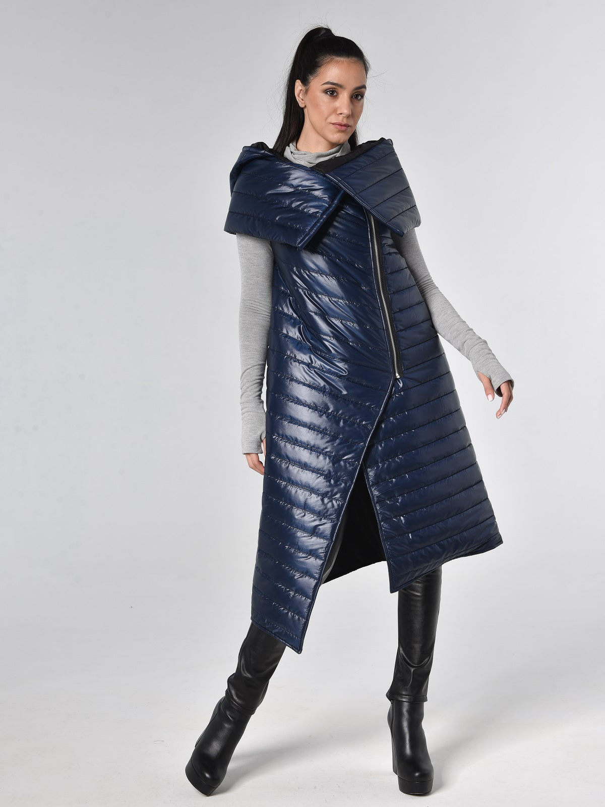Deep Plum Pacific Puffer Vest main image 0